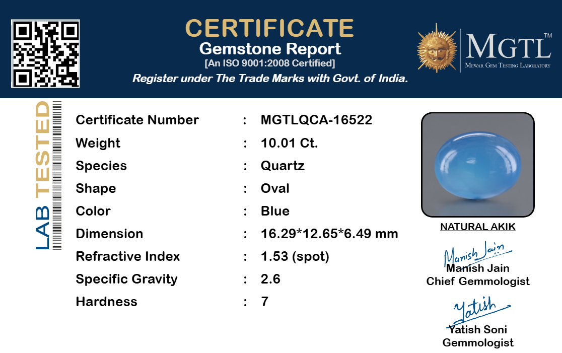 Aqeeq  (Akik) - 10.01 Carat
