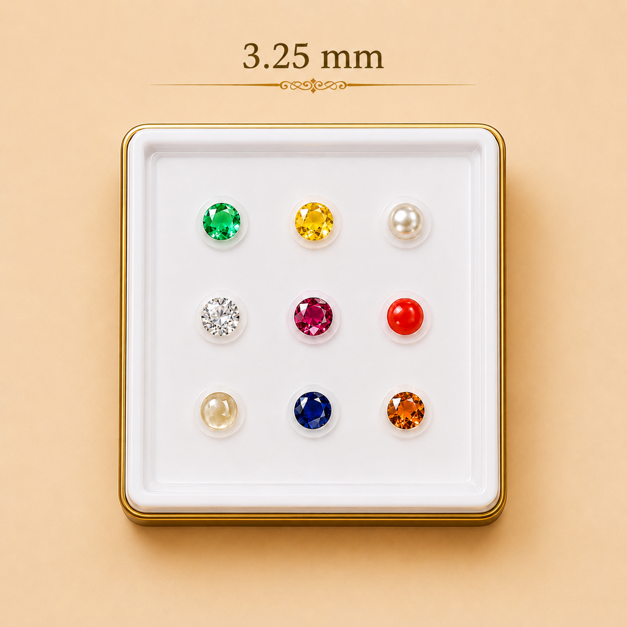 Natural Navratna - 3.25 MM