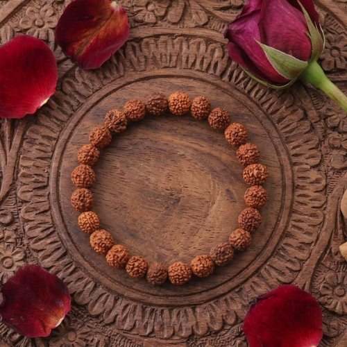 Nepali 5 Mukhi Rudraksha Bracelet with 24 Beads