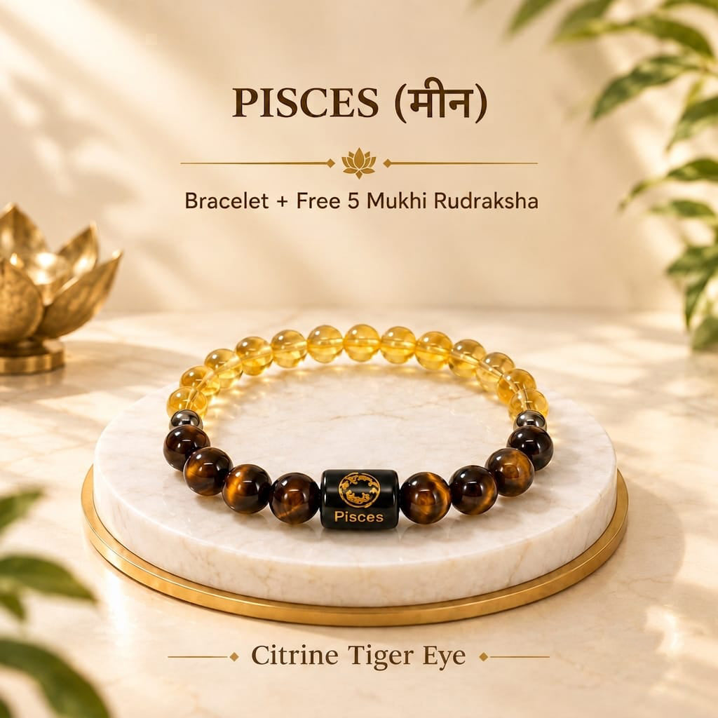 Pisces (Meen Rashi) Zodiac Bracelet
