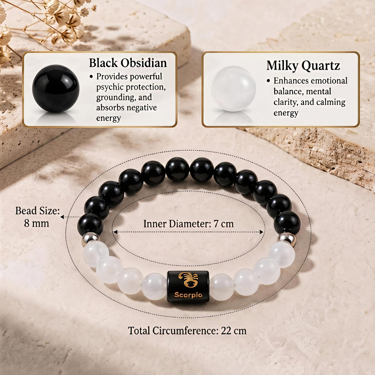 Scorpio (Vrishchik Rashi) Zodiac Bracelet