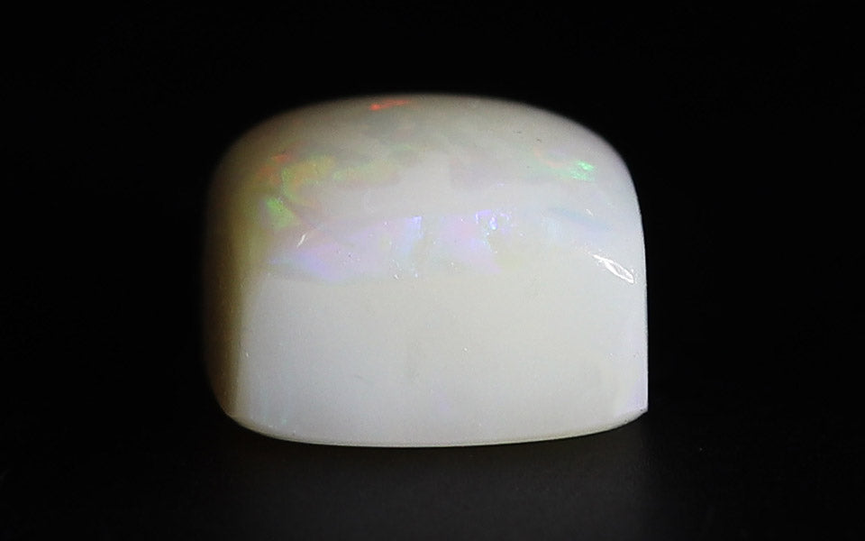 White Opal With Fire - 7.02 Carat