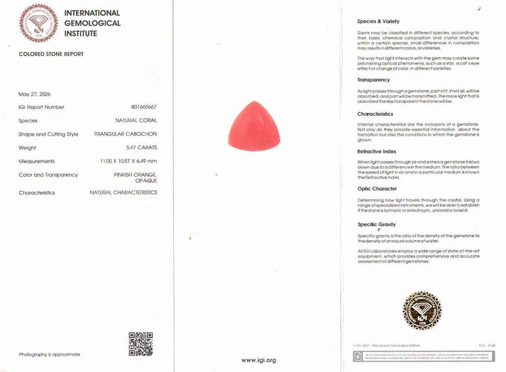 The Real Red Coral stone samples at MyRatna come with authenticity certificates from leading gemstone labs around the world
.