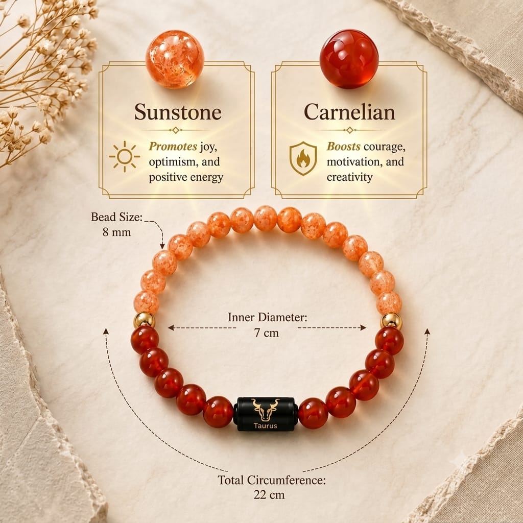 Taurus (Vrishabh Rashi) Zodiac Bracelet