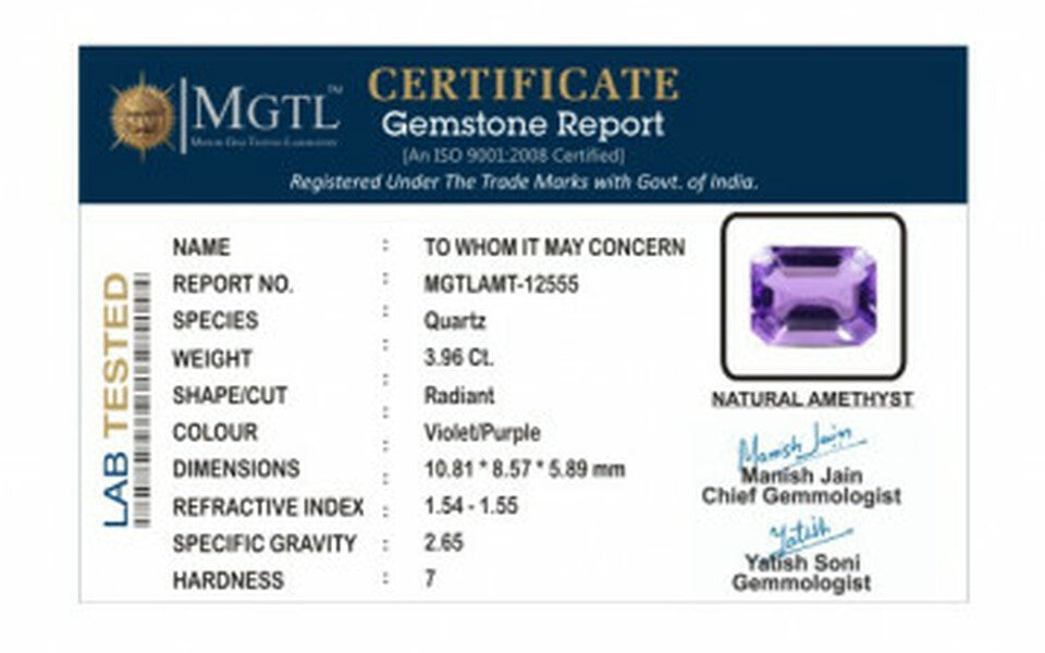 Amethyst - AMT 12555 (Origin - Africa) Limited - Quality
