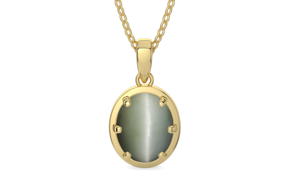 Ashtadhatu Cat's Eye Pendant Fine Quality (P8)