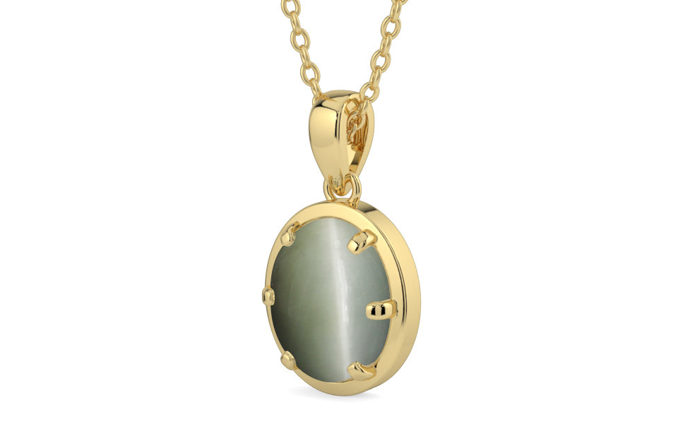 Ashtadhatu Cat's Eye Pendant Fine Quality (P8)