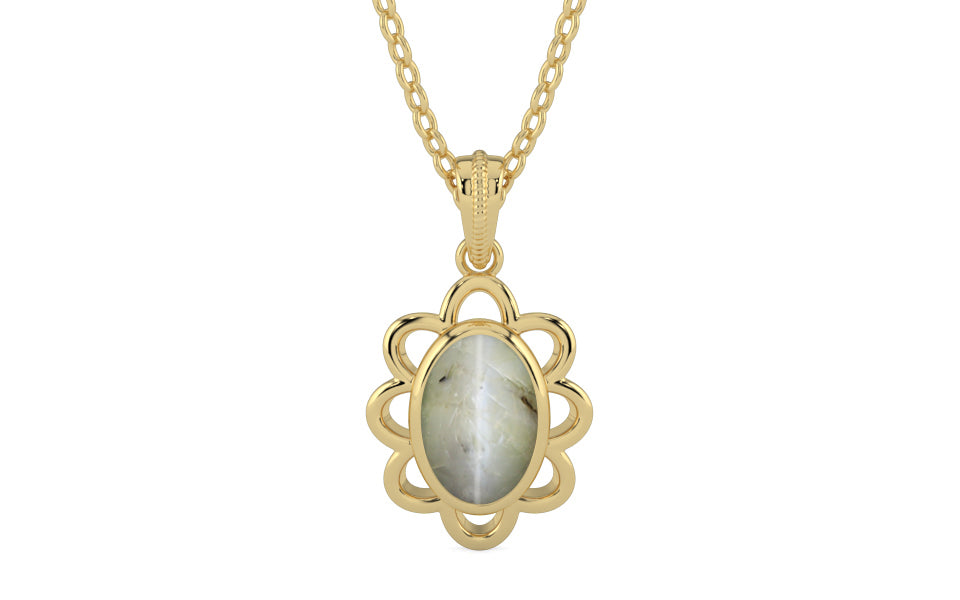 Ashtadhatu Cat's Eye Pendant Prime Quality (P3)