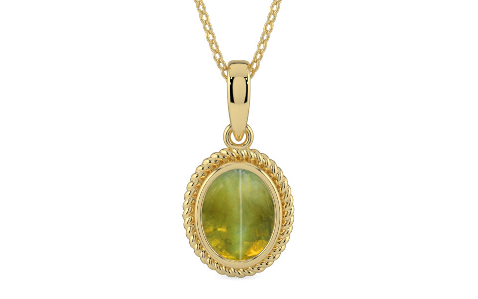 Ashtadhatu Cat's Eye Pendant Rare Quality (P7)