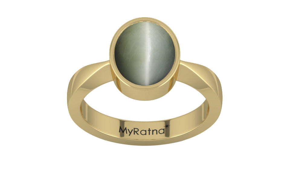 Buy Ashtadhatu Cat's Eye Ring Fine Quality (R9) Online | MyRatna