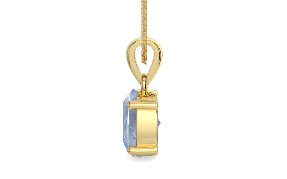 Ashtadhatu Ceylon Blue Sapphire Pendant Fine Quality (P10)