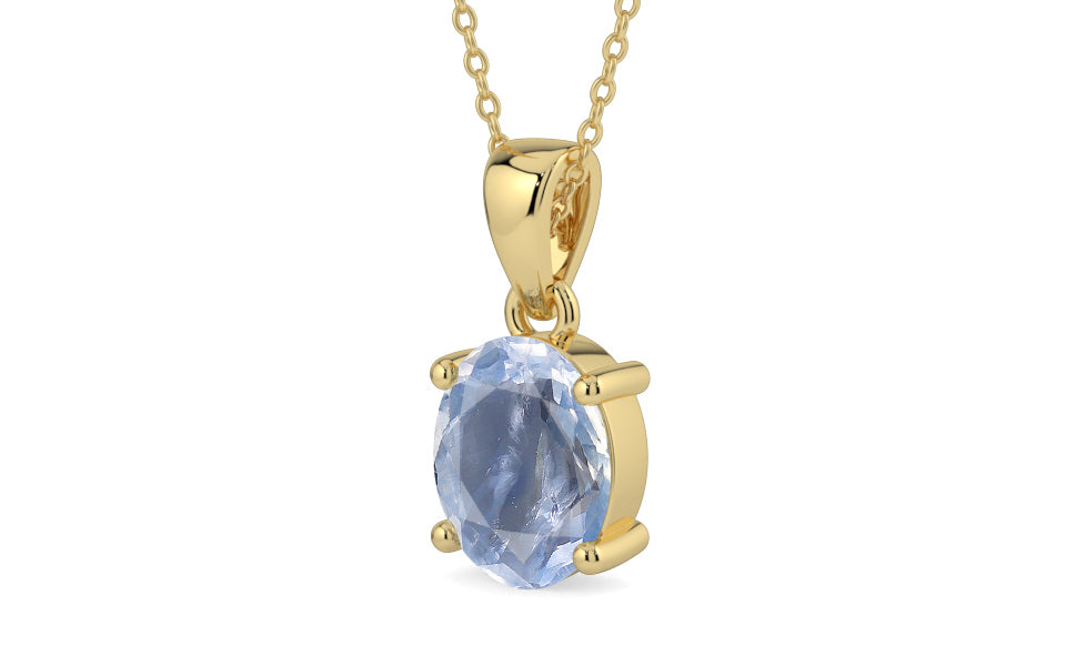 Ashtadhatu Ceylon Blue Sapphire Pendant Fine Quality (P10)