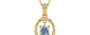 Ashtadhatu Ceylon Blue Sapphire Pendant Fine Quality (P2)