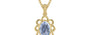 Ashtadhatu Ceylon Blue Sapphire Pendant Fine Quality (P3)