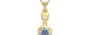 Ashtadhatu Ceylon Blue Sapphire Pendant Fine Quality (P6)