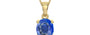 Ashtadhatu Ceylon Blue Sapphire Pendant Limited Quality (P10)