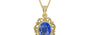 Ashtadhatu Ceylon Blue Sapphire Pendant Limited Quality (P5)