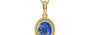 Ashtadhatu Ceylon Blue Sapphire Pendant Limited Quality (P7)