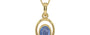 Ashtadhatu Ceylon Blue Sapphire Pendant Prime Quality (P12)