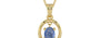 Ashtadhatu Ceylon Blue Sapphire Pendant Prime Quality (P2)