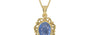 Ashtadhatu Ceylon Blue Sapphire Pendant Prime Quality (P5)