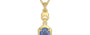 Ashtadhatu Ceylon Blue Sapphire Pendant Prime Quality (P6)