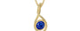 Ashtadhatu Ceylon Blue Sapphire Pendant Rare Quality (P1)