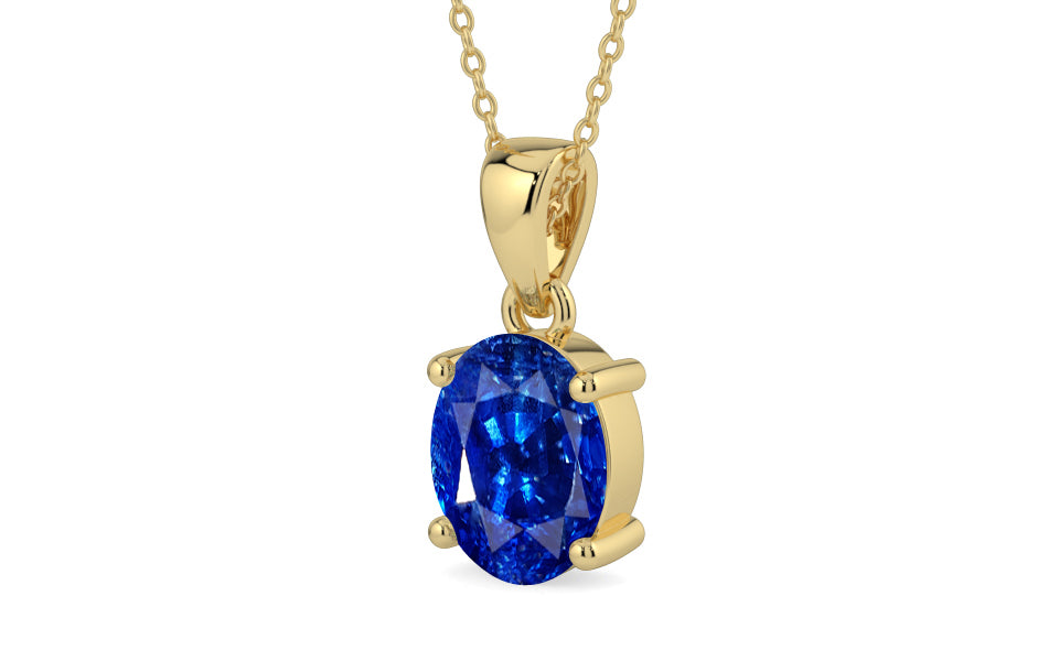 Ashtadhatu Ceylon Blue Sapphire Pendant Rare Quality (P10)