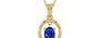 Ashtadhatu Ceylon Blue Sapphire Pendant Rare Quality (P2)