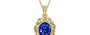 Ashtadhatu Ceylon Blue Sapphire Pendant Rare Quality (P5)