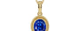 Ashtadhatu Ceylon Blue Sapphire Pendant Rare Quality (P7)