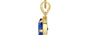 Ashtadhatu Ceylon Blue Sapphire Pendant Rare Quality (P8)