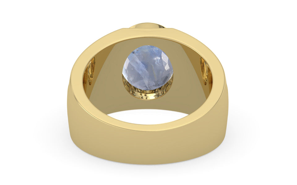 Ashtadhatu Ceylon Blue Sapphire Ring Fine Quality (R1)