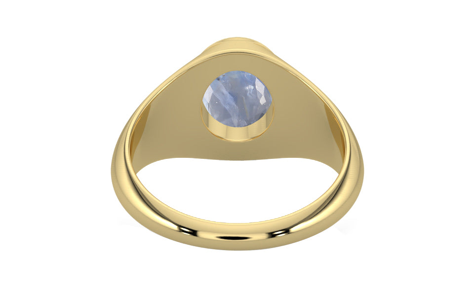 Ashtadhatu Ceylon Blue Sapphire Ring Fine Quality (R12)
