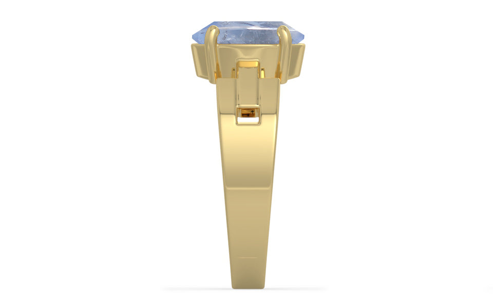 Ashtadhatu Ceylon Blue Sapphire Ring Fine Quality (R8)