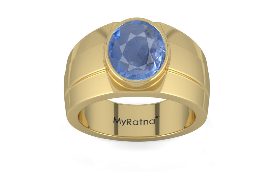 Ashtadhatu Ceylon Blue Sapphire Ring Prime Quality (R1)