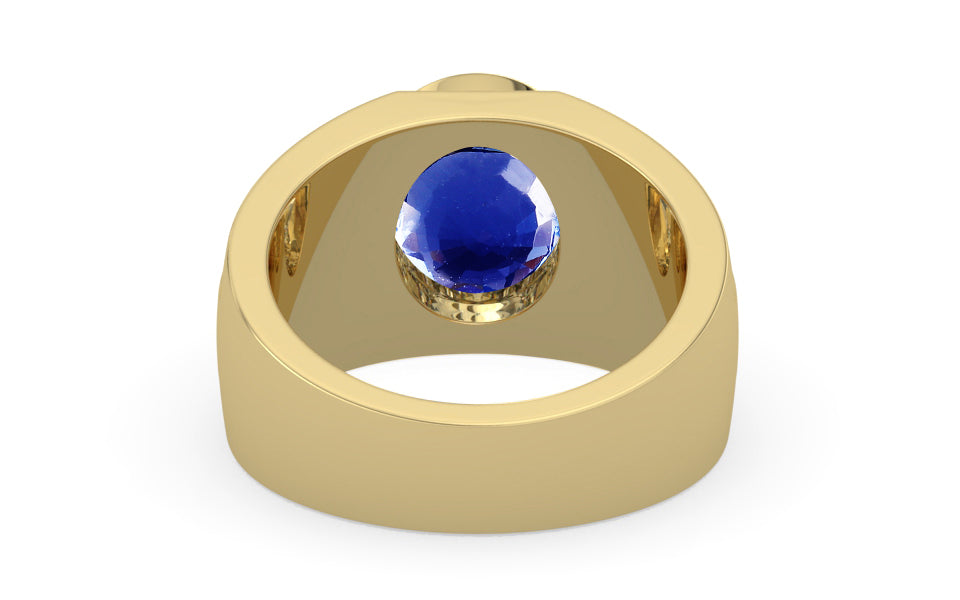Ashtadhatu Ceylon Blue Sapphire Ring Rare Quality (R1)