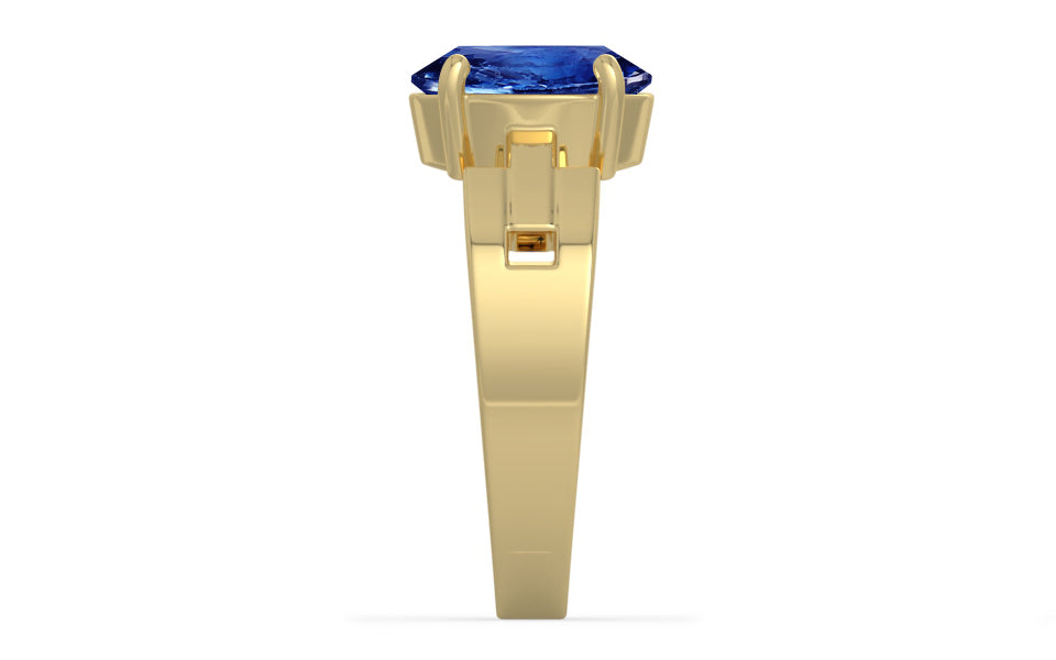 Ashtadhatu Ceylon Blue Sapphire Ring Rare Quality (R8)