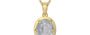 Ashtadhatu Ceylon White Sapphire Pendant Fine Quality (P8)