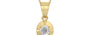 Ashtadhatu Ceylon White Sapphire Pendant Limited Quality (P11)