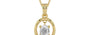 Ashtadhatu Ceylon White Sapphire Pendant Limited Quality (P2)