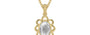 Ashtadhatu Ceylon White Sapphire Pendant Limited Quality (P3)