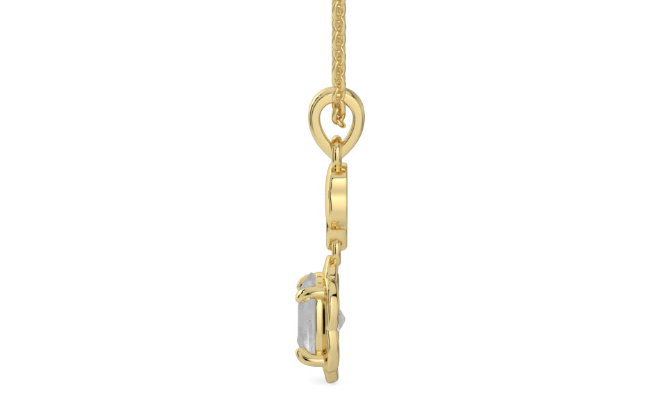 Ashtadhatu Ceylon White Sapphire Pendant Limited Quality (P6)