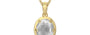 Ashtadhatu Ceylon White Sapphire Pendant Limited Quality (P8)