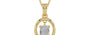 Ashtadhatu Ceylon White Sapphire Pendant Prime Quality (P2)