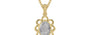 Ashtadhatu Ceylon White Sapphire Pendant Prime Quality (P3)