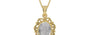 Ashtadhatu Ceylon White Sapphire Pendant Prime Quality (P5)