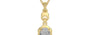 Ashtadhatu Ceylon White Sapphire Pendant Prime Quality (P6)