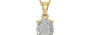 Ashtadhatu Ceylon White Sapphire Pendant Rare Quality (P10)