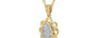 Ashtadhatu Ceylon White Sapphire Pendant Rare Quality (P3)